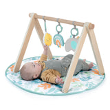 sun valley wooden toy arch & play mat