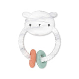 Ingenuity Soothing Sheppy Baby Teether Toy, BPA-Free Silicone, Unisex