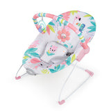 Bright Starts Flamingo Vibes Vibrating Bouncer with Toy Bar