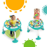 Bright Starts Bounce Bounce Baby 2-in-1 Activity Jumper and Play Table with pond-themed toys and electronic frog