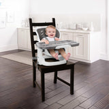 Ingenuity SmartClean ChairMate High Chair & Toddler Booster Seat, Slate