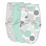 SwaddleMe by Ingenuity Original Swaddle, Size SM, 0-3 months, 3pk (Floating Geo)