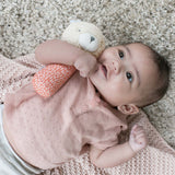 Ingenuity Premium Soft Plush Handheld Rattle, Nate the Teddy Bear