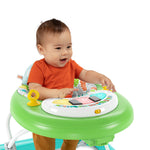 Bright Starts Tiny Trek Walker 2-in-1 jungle-themed baby walker with piano toy and music features