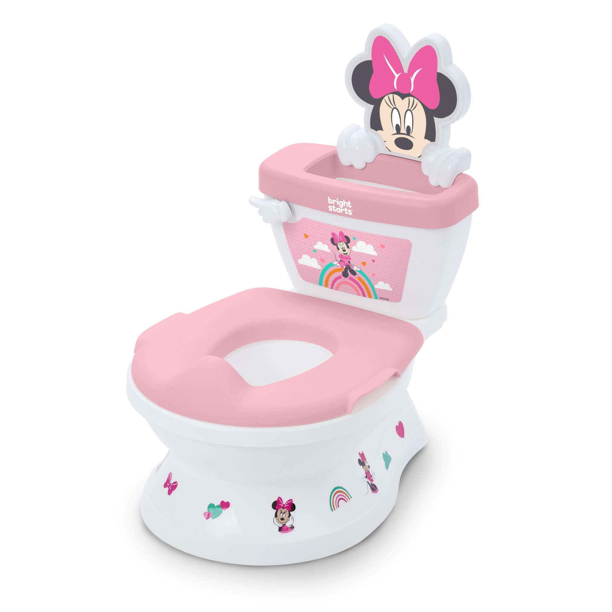Minnie Mouse themed toddler 2-in-1 potty training system with sound