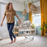 Ingenuity InLighten Baby Swing, Easy-Fold Frame & Light Up Mobile, Twinkle Tails