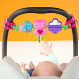 Bright Starts Busy Birdies Carrier Toy Bar Musical Take-Along Toy with Lights