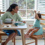 Teal Ingenuity My Spot Easy-Clean Baby Booster Seat with 3-point harness