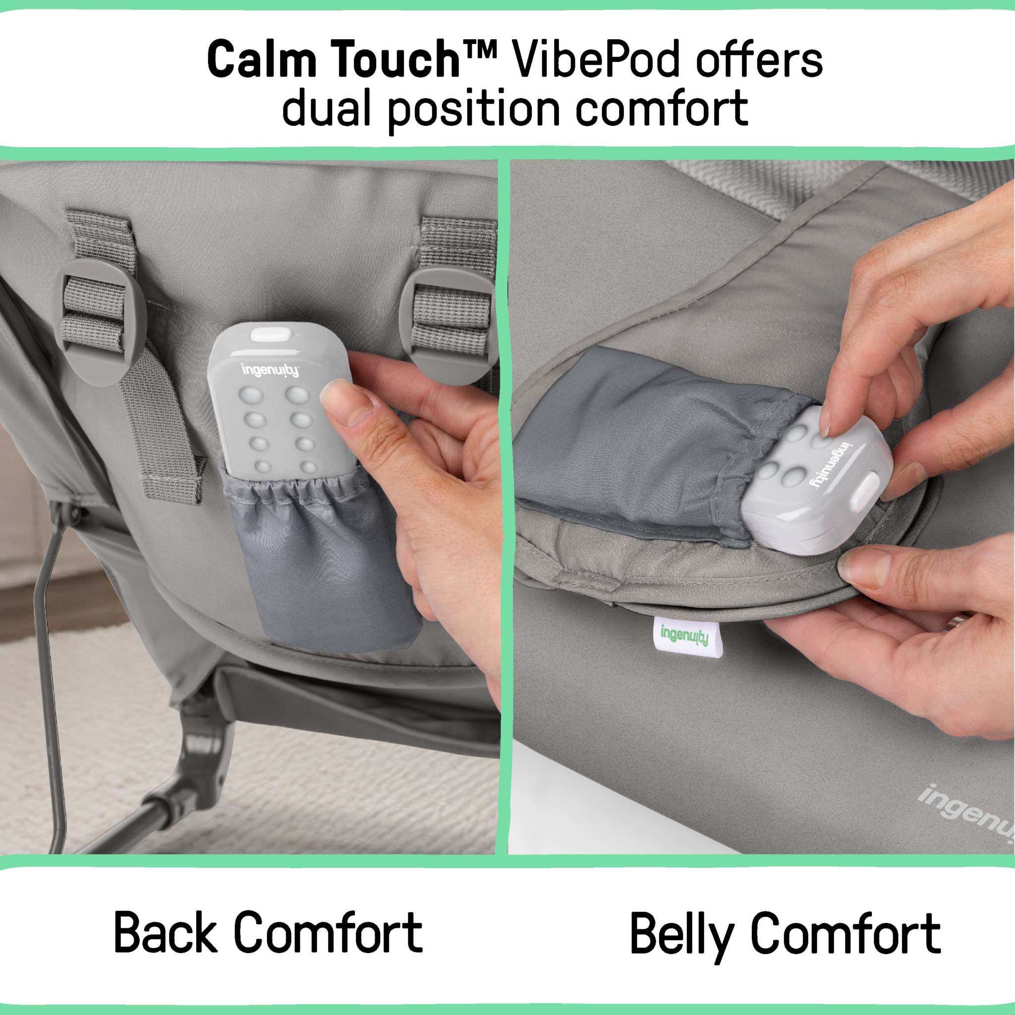 Nestle Vibrating Rocker lightweight infant seat with toy bar