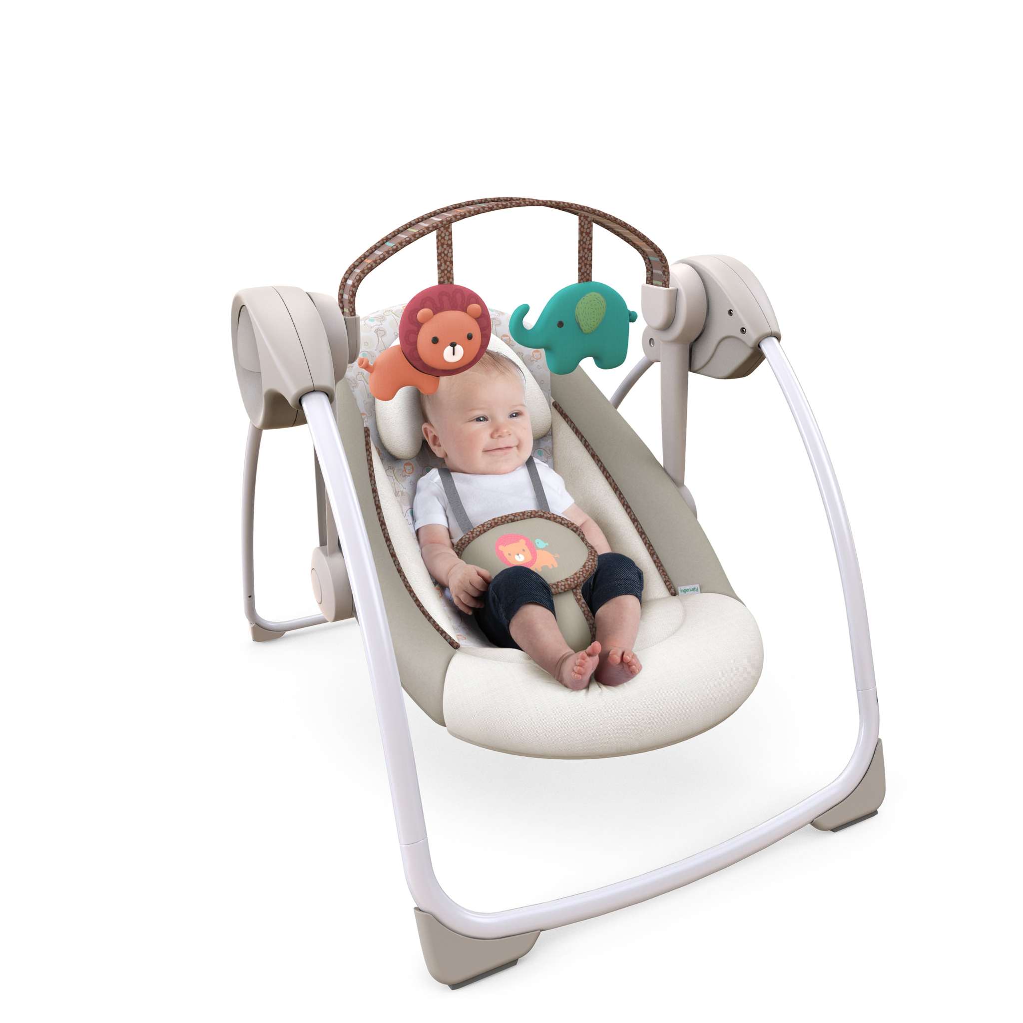 soothe 'n delight portable swing - cozy kingdom