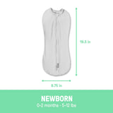SwaddleMe by Ingenuity Swaddle Pod, Size Newborn, 0-2 months, 1pk (Sweet Blossoms)