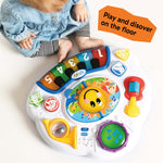 Baby Einstein Discovering Music Activity Table with piano, drum, guitar, and French horn for ages 6-36 months