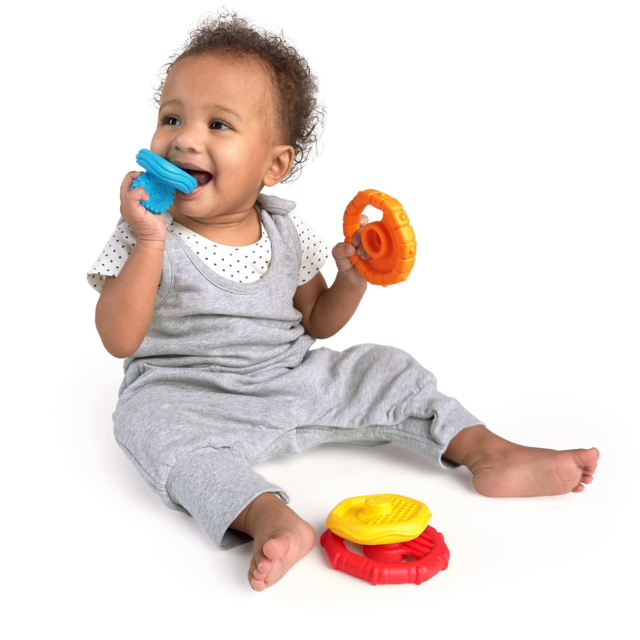 Baby Einstein multi-textured baby stacking teether toy set