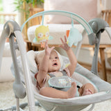 baby in a swing 'n go portable swing - hugs & hoots