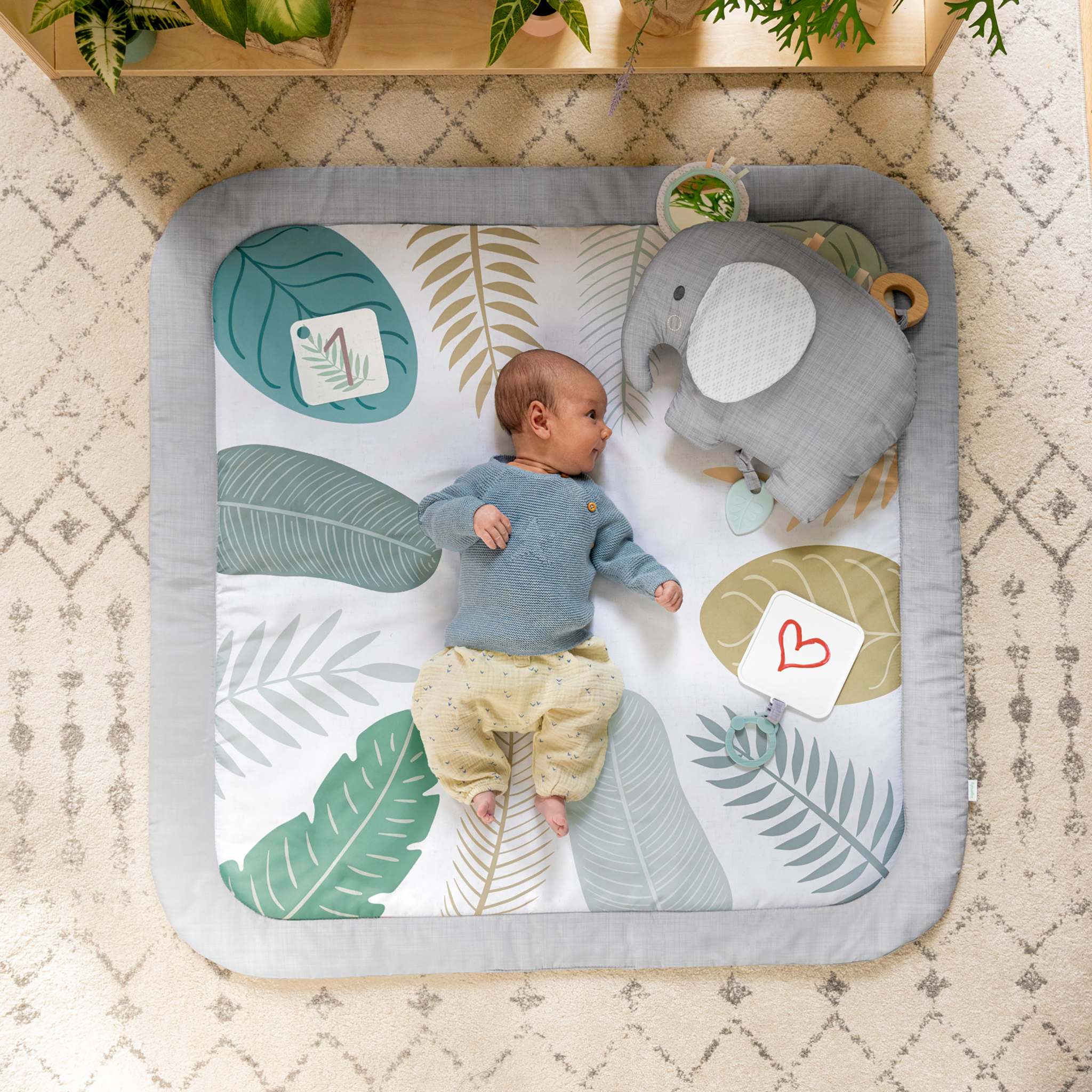 sprout spot baby milestone play mat