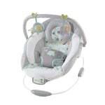 Ingenuity Soothing Baby Bouncer Morrison plush seat with toy bar and melodies