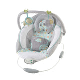 Ingenuity Soothing Baby Bouncer Morrison plush seat with toy bar and melodies
