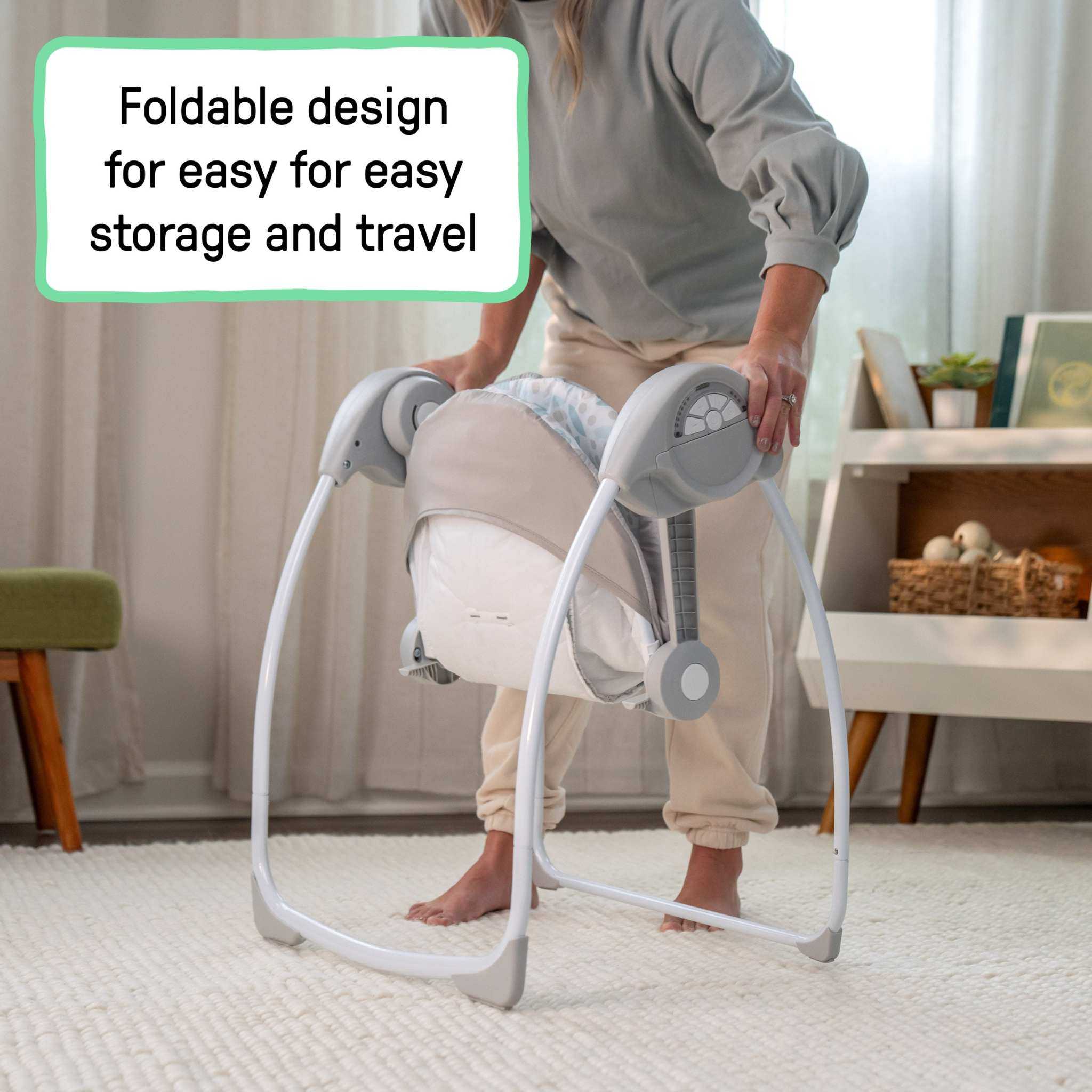 Ingenuity Comfort 2 Go portable baby swing with TrueSpeed weight sensing