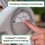 Ingenuity Comfort 2 Go portable baby swing with TrueSpeed weight sensing technology