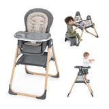 Ingenuity Proper Positioner Create Up multi-mode folding high chair for infants and toddlers