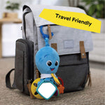 Baby Einstein plush octopus baby stroller clip on activity toy
