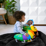 baby with a cal-a-pillow tummy time activity pillow