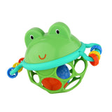 Oball Easy Grasp Jingle & Shake Pal Rattle Infant Toy, Green Frog