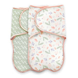 SwaddleMe by Ingenuity Naps & Nights Adjustable Easy-Wrap Baby Swaddle Set - Posy