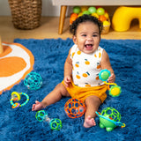 baby playing with a little shakers 6-piece gift set