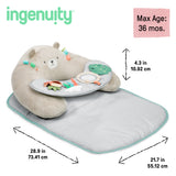 cozy prop 4-in-1 sit up & prop activity mat - nate