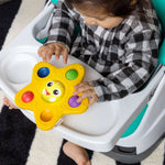 Baby Light Up Suction Cup Pop It Spinning Toy