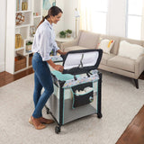 Ingenuity Smart & Simple Travel Cot with changing table and wheels