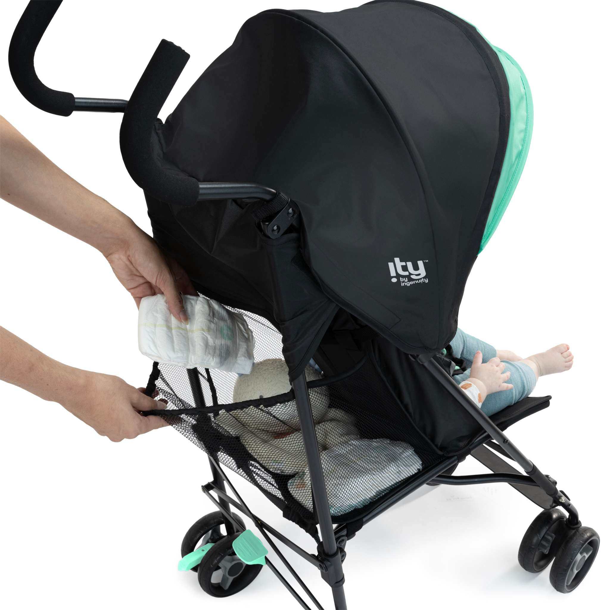 Lightweight Smooth Stroll Convenience Stroller with recline and sun visor