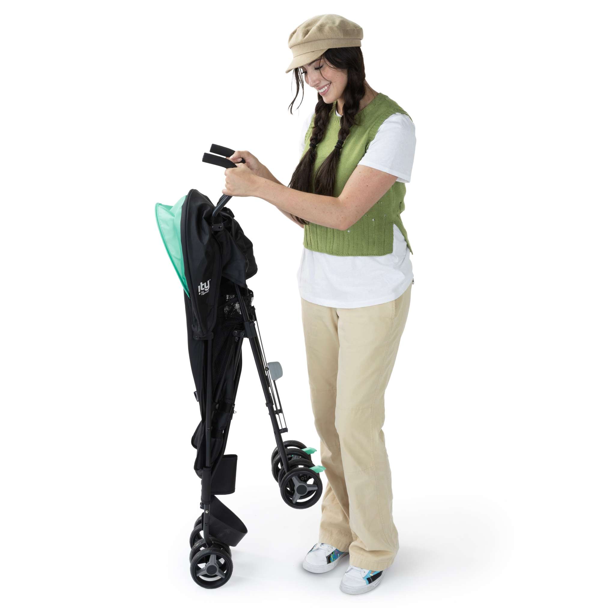 Lightweight Smooth Stroll Convenience Stroller with canopy and storage basket