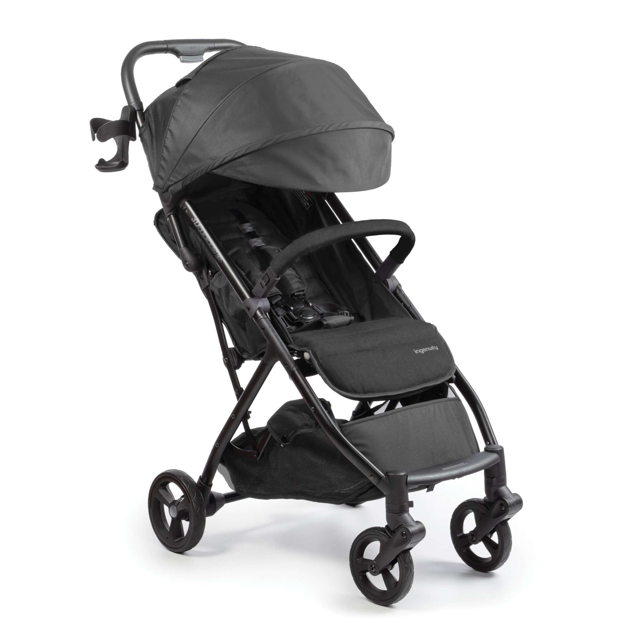 Ingenuity Summer 3Dquickclose CS+ compact fold stroller with large canopy and storage basket
