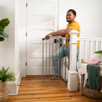 Summer Extra Tall Wide Baby Gate grey metal adjustable safety