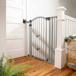 Summer extra tall wide grey metal baby and dog safety gate