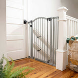 Summer extra tall wide grey metal baby and dog safety gate
