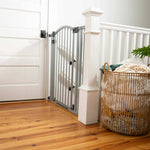 Summer Extra Tall & Wide Baby Gate grey metal safety gate with arch