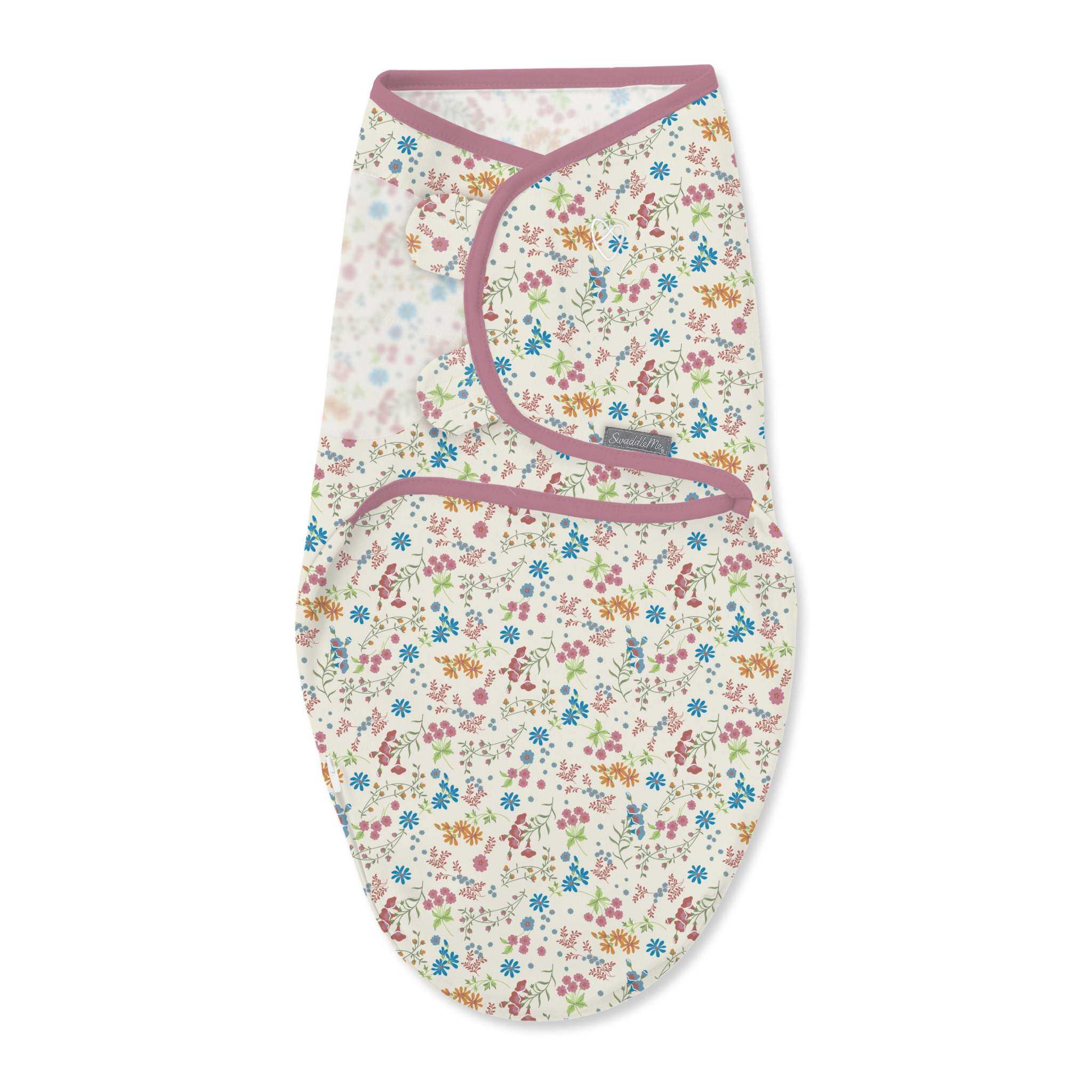 SwaddleMe by Ingenuity Easy Change Swaddle in Country Petal for 0-3 months babies