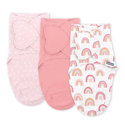 SwaddleMe by Ingenuity Monogram Collection swaddle blanket size SM for 0-3 months