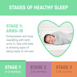 SwaddleMe by Ingenuity newborn swaddle pod 2-pack size SM