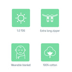 SwaddleMe by Ingenuity Night Sack Sleeper wearable baby blanket