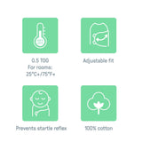 SwaddleMe by Ingenuity Original baby swaddle in Dino Mite pattern for 0-3 months