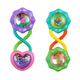 Bright Starts Rattle & Shake BPA-Free Baby Barbell Toy, Green, For Ages Newborn +
