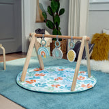 sun valley wooden toy arch & play mat