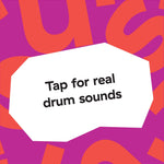 Baby Einstein Magic Touch Drums wooden musical toy with Montessori-inspired design and volume control buttons for ages 6-36 months