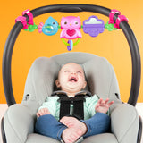 Bright Starts Busy Birdies Carrier Toy Bar Musical Take-Along Toy with Lights