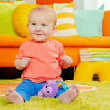 Bright Starts Jingle Joy Reach & Rattle Toy – Purple Sloth - Unisex, Newborn +