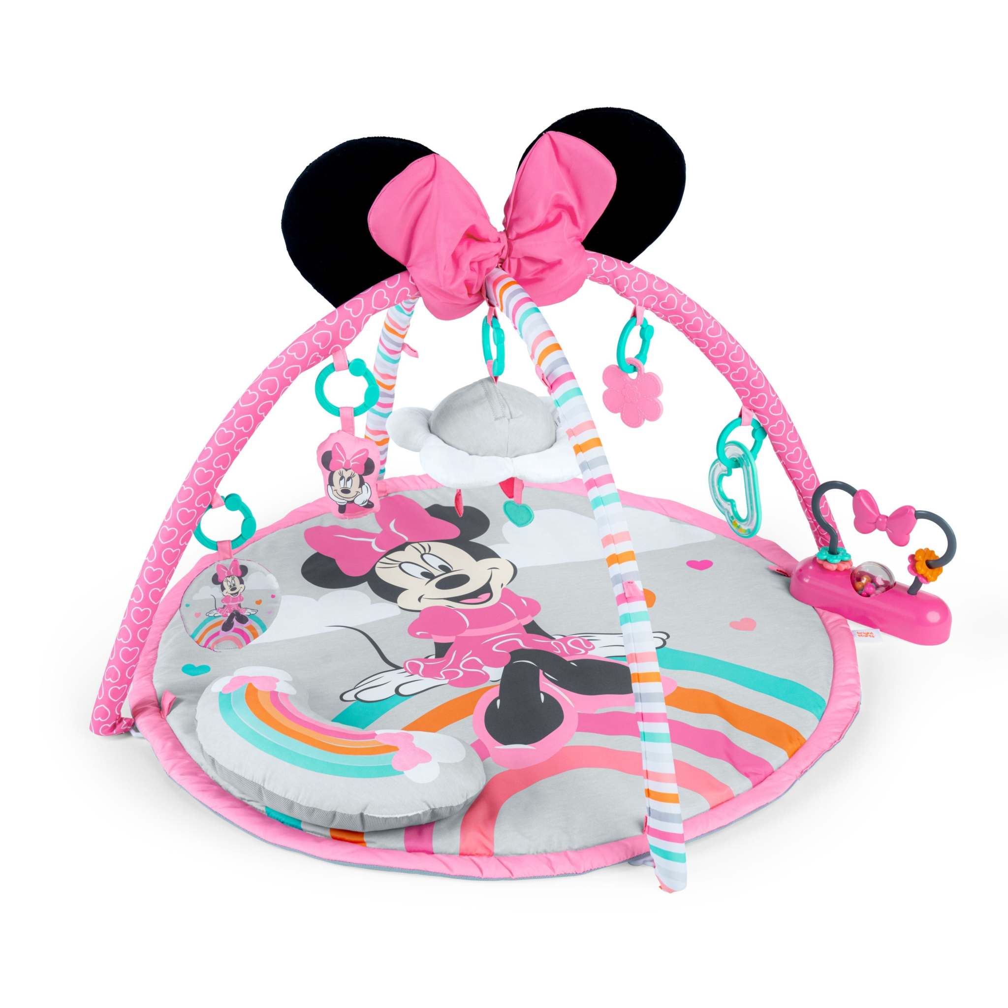 baby playing withminnie mouse forever besties activity gym